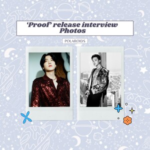 Proof release interview polaroids | Kpop polaroids | Real Fujifilm Instax Prints | Fangirlmoon