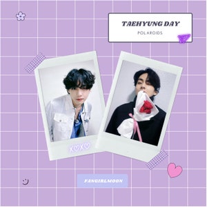 Taehyung Day (Polaroids) | Real Fujifilm Instax Prints | Fangirlmoon