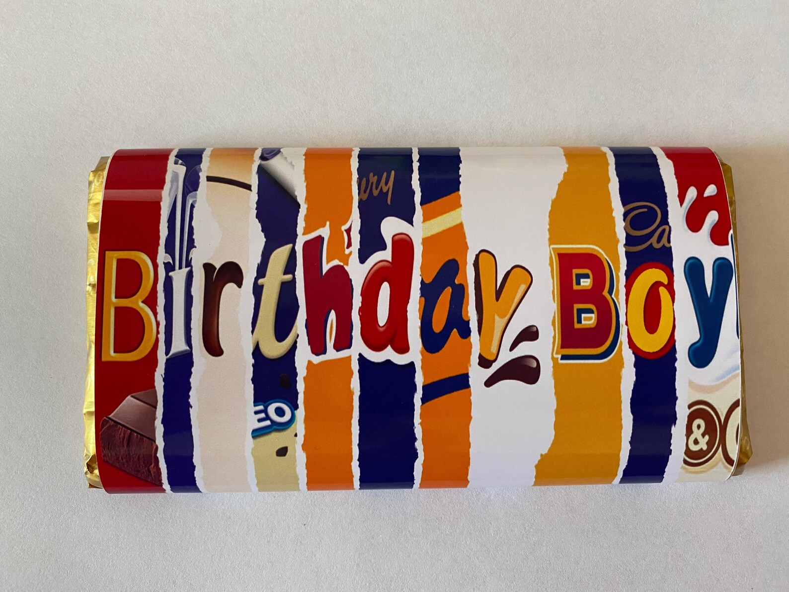 Novelty Chocolate Bar Wrapper Birthday boy or girl Etsy