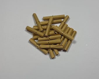 50 Mini scrolls, vintage look small scrolls 3cm, craft supplies and miniatures, writable scroll, spell scrolls