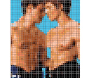 Shane & Ilya | Heated Rivalry cross stitch PDF pattern