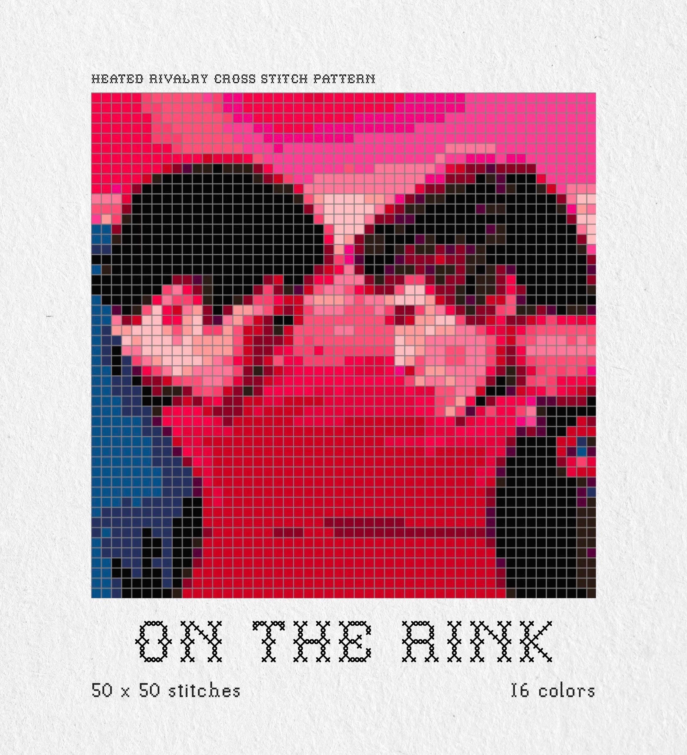 On the Rink | Heated Rivalry Cross Stitch PDF Pattern - Etsy