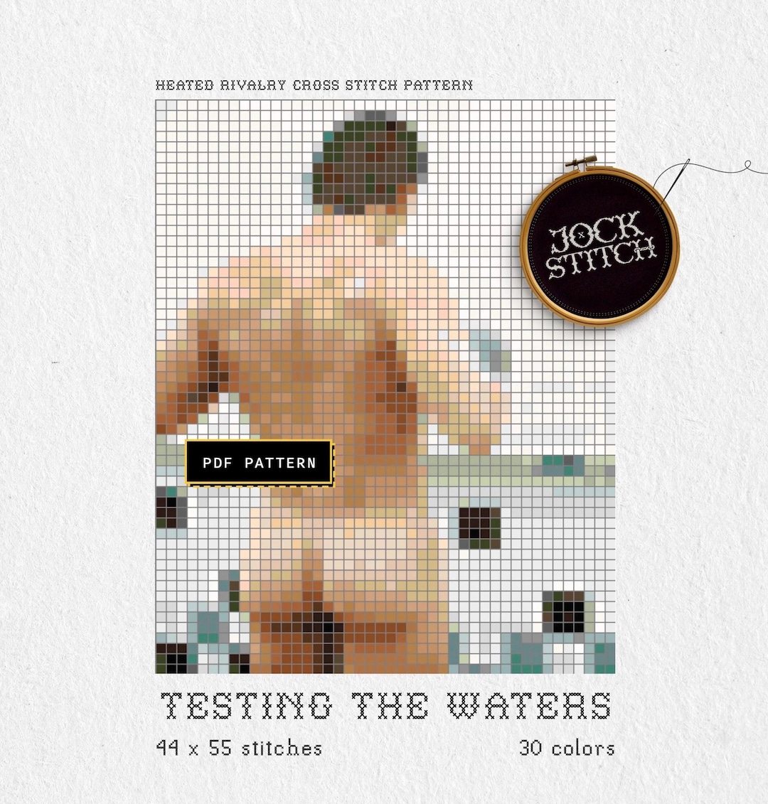 Testing the Waters | Heated Rivalry Cross Stitch PDF Pattern - Etsy