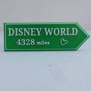 Miles to Disney World fridge magnet *customize me*