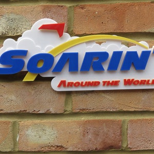Soarin&#39; Around The World plaque, inspired by the Disney ride, unique high quality sign made to order, Home Wall Art Decor