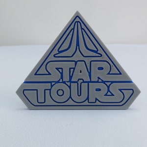 Star Tours inspired, retro fridge magnet