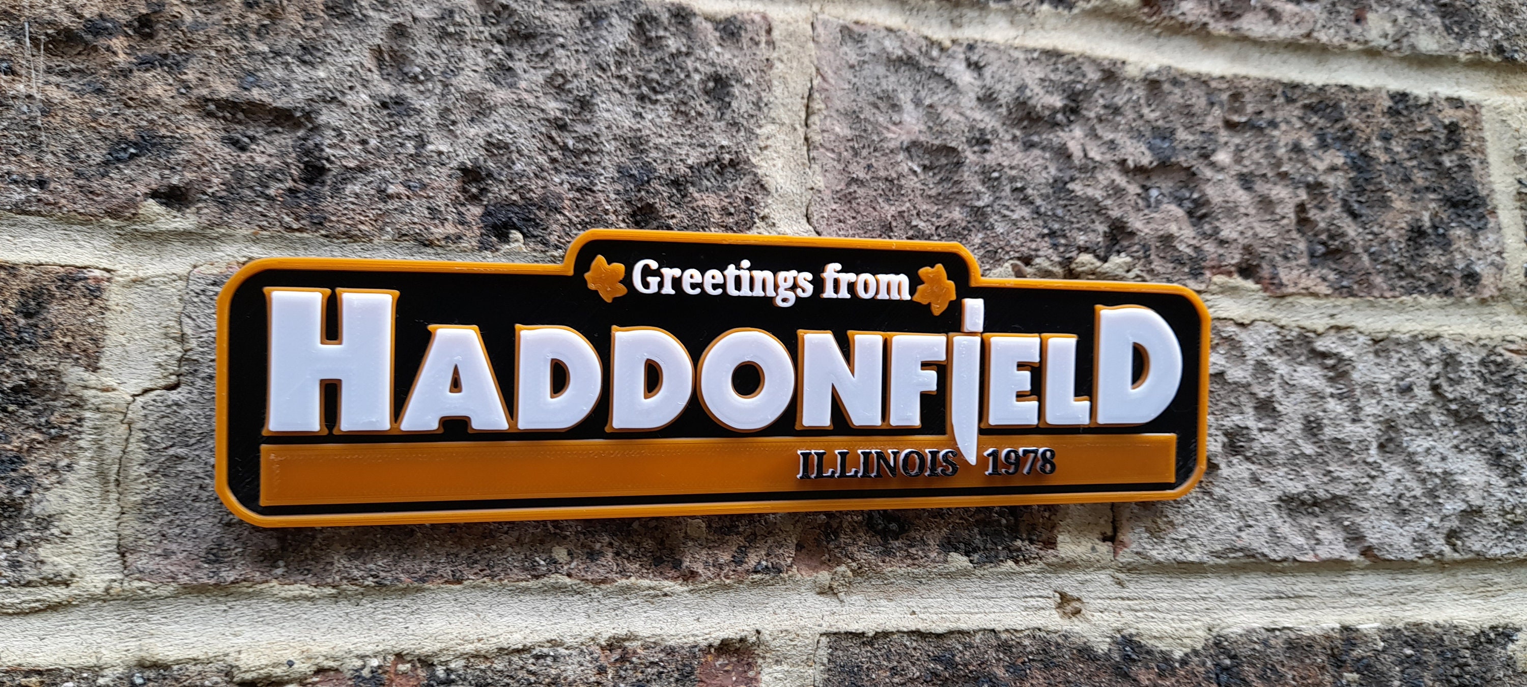 Greetings From Haddonfield Sign Inspired by Halloween Etsy UK