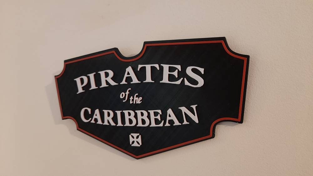 Pirates of the Caribbean Plaque, Disney Inspired Home Decor - Etsy