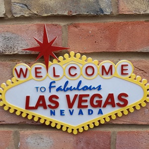 Welcome to Fabulous Las Vegas Sign Wall Decor, Disney Lover Gift, Home Decoration, Theme Park Memorabilia
