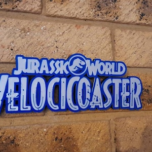 Velocicoaster Plaque: Theme Park Wall Decor