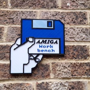Commodore Amiga Boot Screen Plaque, Sign Wall Decor, Retro Gaming