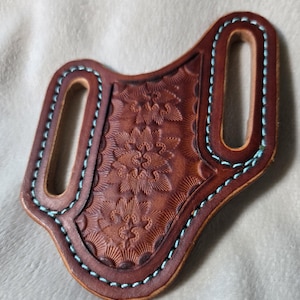 Handmade Full-Grain Leather Knife Sheath - Case Trapper Style and Similar