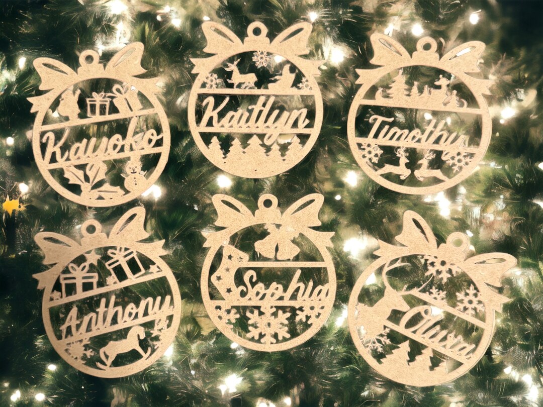 Personalized Christmas Tree Ornamentschristmas Ornaments Tree Ornaments