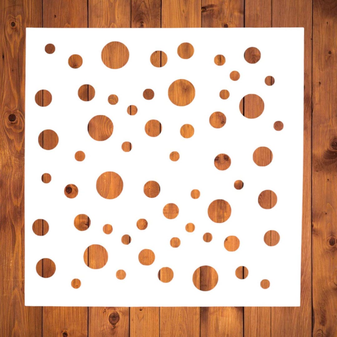 Polka Dot Pattern Reusable Stencils | Polka Dot Stencil | Polka Dot | Reusable Stencils | 6mil ...
