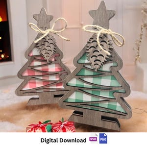 Stand Alone Christmas Tree SVG: Laser Cut Files for Glowforge & Cricut