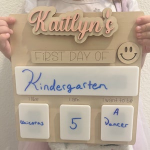 First Day of School Sign | Personalized First and Last Day of School Sign |Kids School Sign|My First Day of School |1st Day of School Photo