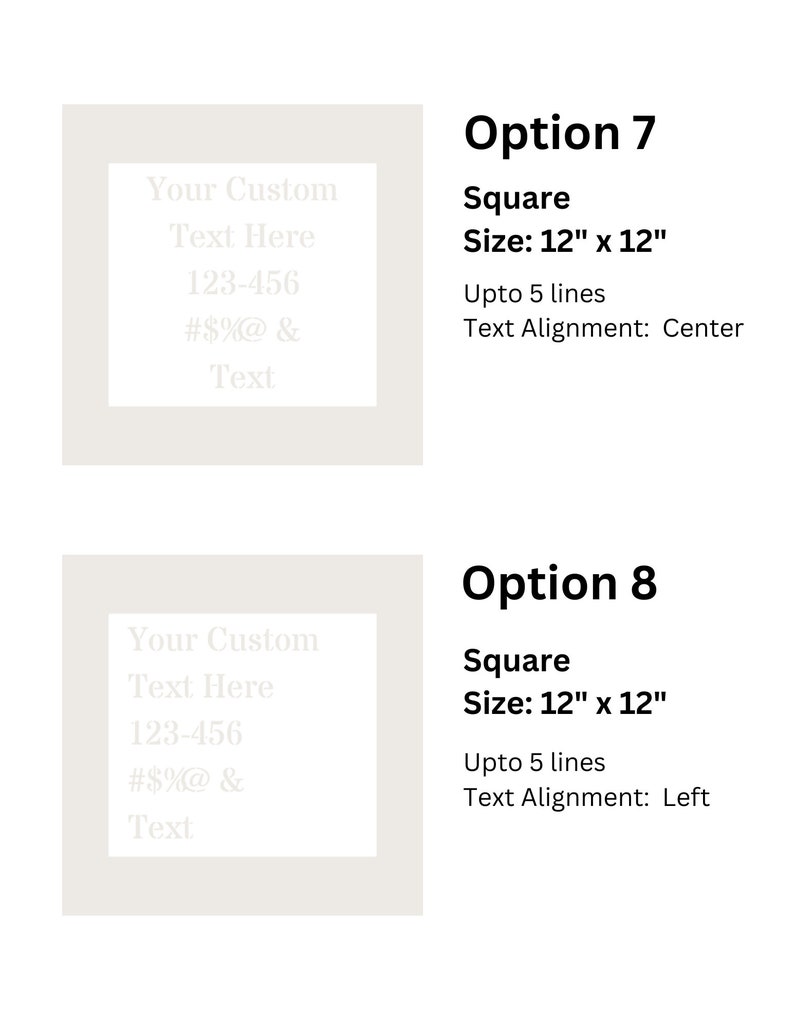 Custom Text Stencils Customize Your Own Stencil up to 5 Lines 4