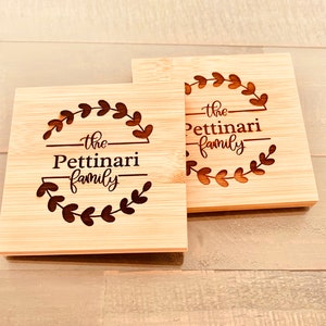 Bamboo Coasters | Patriotic Coasters | Personalized coasters | Custom Logo Coasters | Wedding | Anniversary | Housewarming | Corporate Gifts