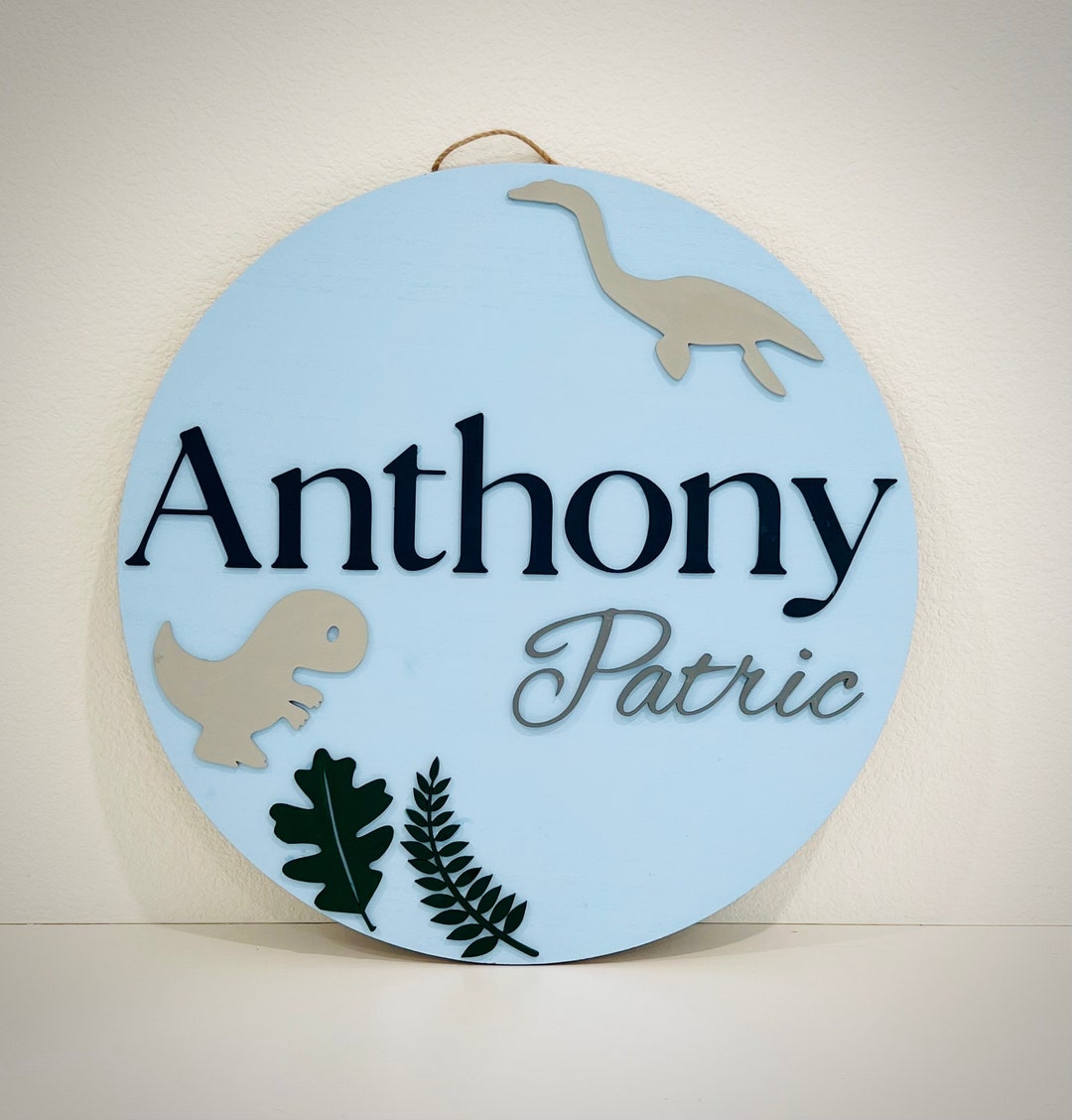 Nursery Name Sign 3D Wall Hanging, Personalized Wall Decor, Baby Name