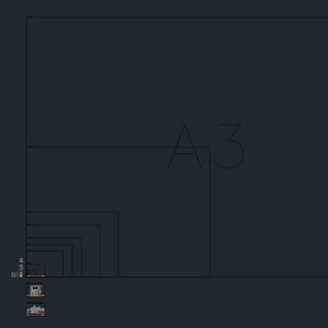 May include: A diagram showing the different sizes of paper in the A series, from A0 to A10. The largest size, A0, is shown at the top of the diagram, and the smallest size, A10, is shown at the bottom. The diagram also includes the text "A3" to indicate the size of the paper.