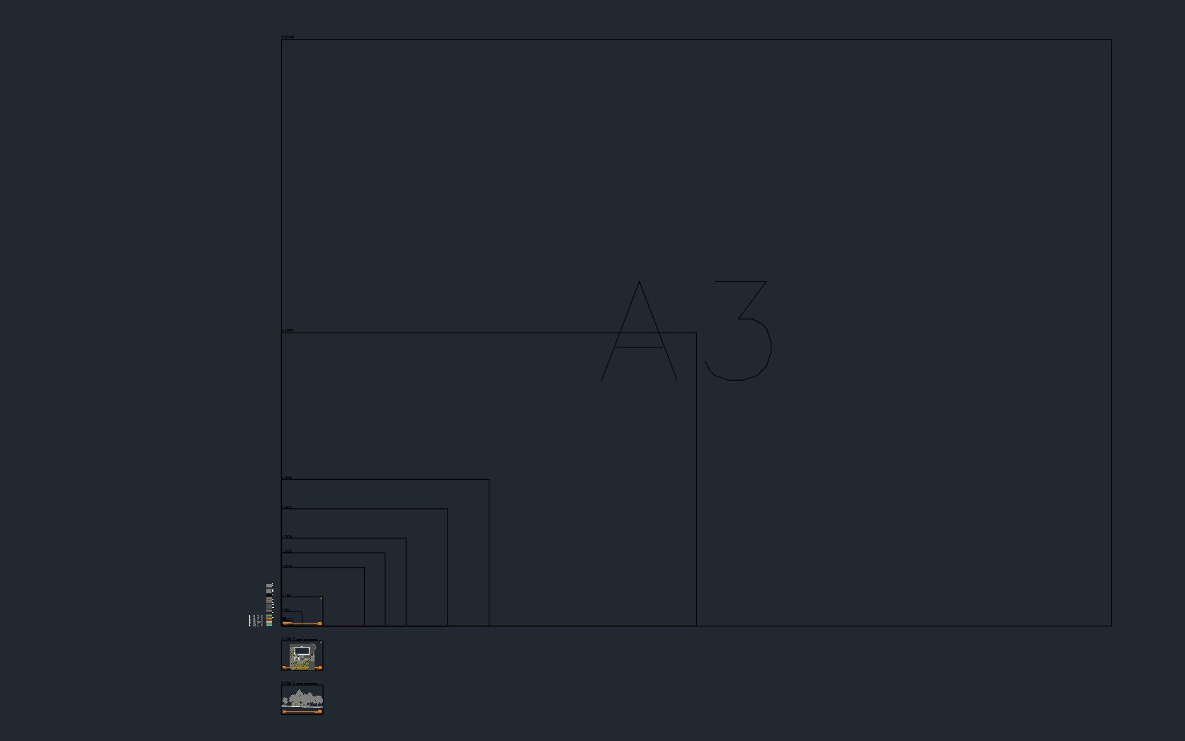 Autocad Drawing Template Metric Imperial Etsy