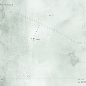May include: A black and white site plan with a light green background. The plan shows the layout of a property with buildings, roads, and a small lake. The text "Textures not included" is in the top left corner. The text "Site Plan A01" is in the bottom right corner.