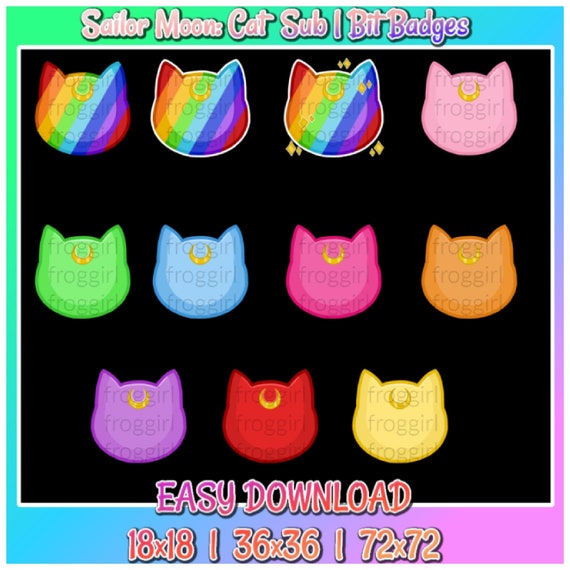 Twitch Subscriber Badges: Sailor Moon