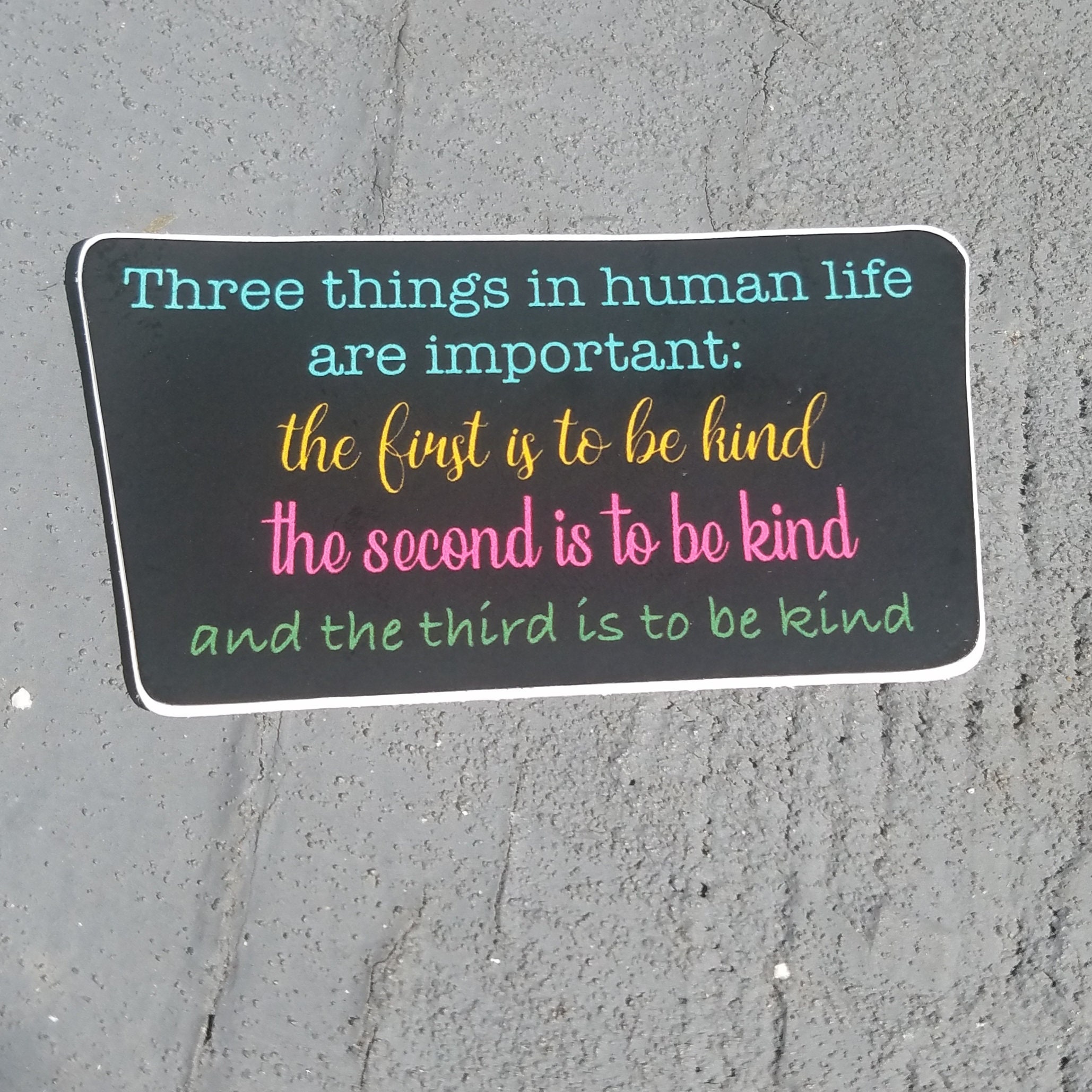Motivational Quote Be Kind Be Kind Sticker Be Kind Humans Etsy.de