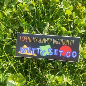 Bobs Burgers Sticker, Wetty Set Go Sticker, Bob&#39;s burgers vinyl sticker, Summer Sticker, Bob&#39;s Burgers Summer Sticker, Wetty Set Go vinyl
