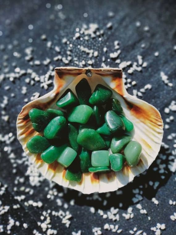 Galet Pierre Roulée Aventurine Verte 2/3cm