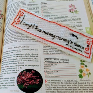 Windhover Bokmärke PDF Mönster för Korsstygn - Jag Fångade Morgonens Minion - Hopkins -