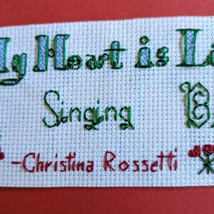 Christina Rossetti Quote - Bookmark