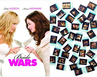 Larger Pack of 20x Genuine 35mm Clips - Bride Wars (2009) 35mm Film Cell Movie Filmcell Pack