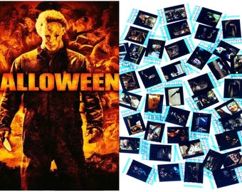 Paquete grande de 15 clips originales de 35 mm - Halloween (2007) - Fotograma de película de 35 mm - Película de terror de Michael Myers