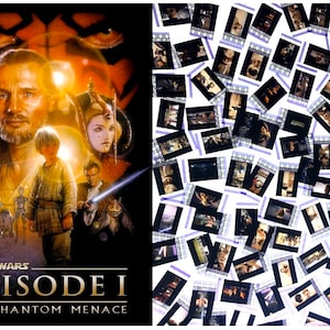 Större förpackning med 20x äkta 35 mm-klämmor - Star Wars: Episod I: Det mörka hotet (1999) 35 mm filmcellfilmcellpaket
