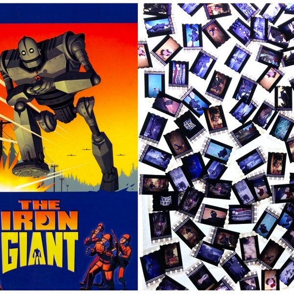 15x Genuine 35mm Clips - The Iron Giant (1999) 35mm Film Cell Movie Filmcell Pack