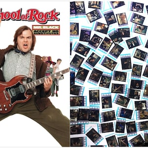 Groter pakket met 20 originele 35 mm-clips - School of Rock (2003) 35 mm Film Cell Movie Filmcell-pakket