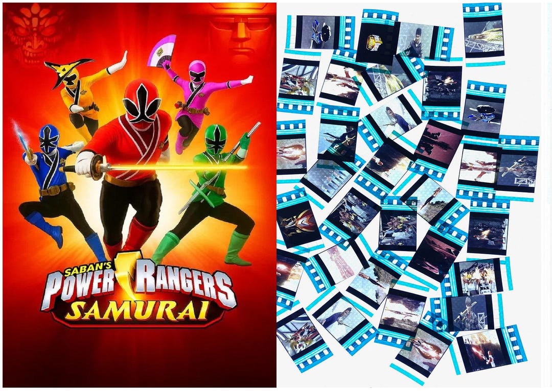 15x Genuine 35mm Clips - Power Rangers Samurai 35mm Film Cell Movie ...