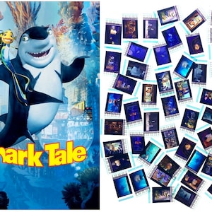 Larger Pack of 20x Genuine 35mm Clips - Shark Tale (2004) 35mm Film Cell Movie Filmcell Pack