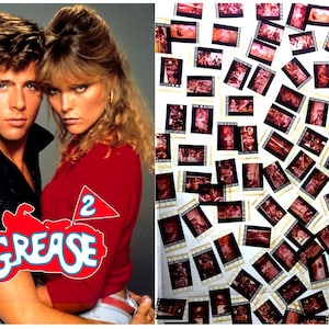 Larger Pack of 20x Genuine 35mm Clips - Grease 2 (1982) 35mm Film Cell Movie Filmcell Pack