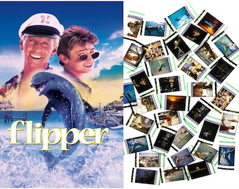Larger Pack of 20x Genuine 35mm Clips - Flipper (1996) 35mm Film Cell Movie Filmcell Pack
