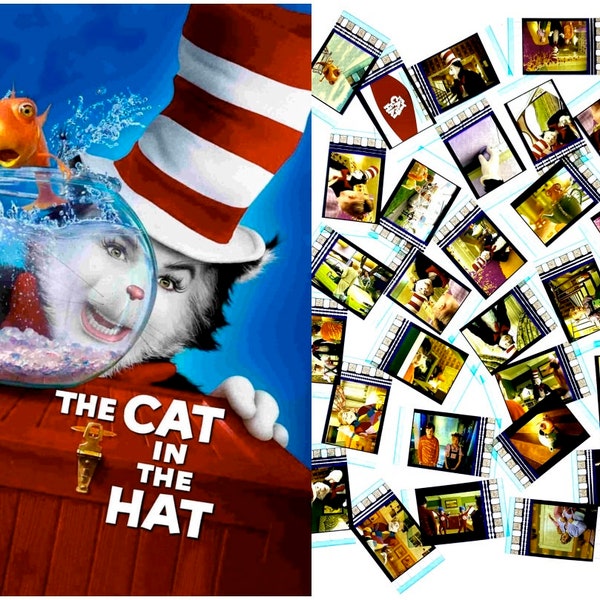 15x Genuine 35mm Clips - The Cat in the Hat (2003) 35mm Film Cell Movie Filmcell Pack