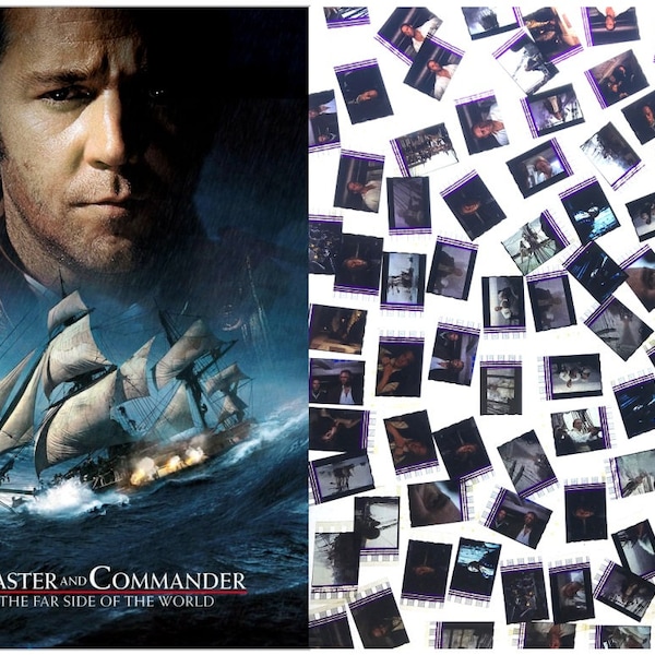 15x Clips genuinos de 35 mm - Master and Commander El otro lado del mundo (2003) Paquete de celdas de película de película de 35 mm