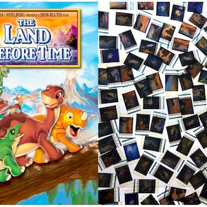 Larger Pack of 20x Genuine 35mm Clips - The Land Before Time (1988) 35mm Film Cell Movie Filmcell Pack