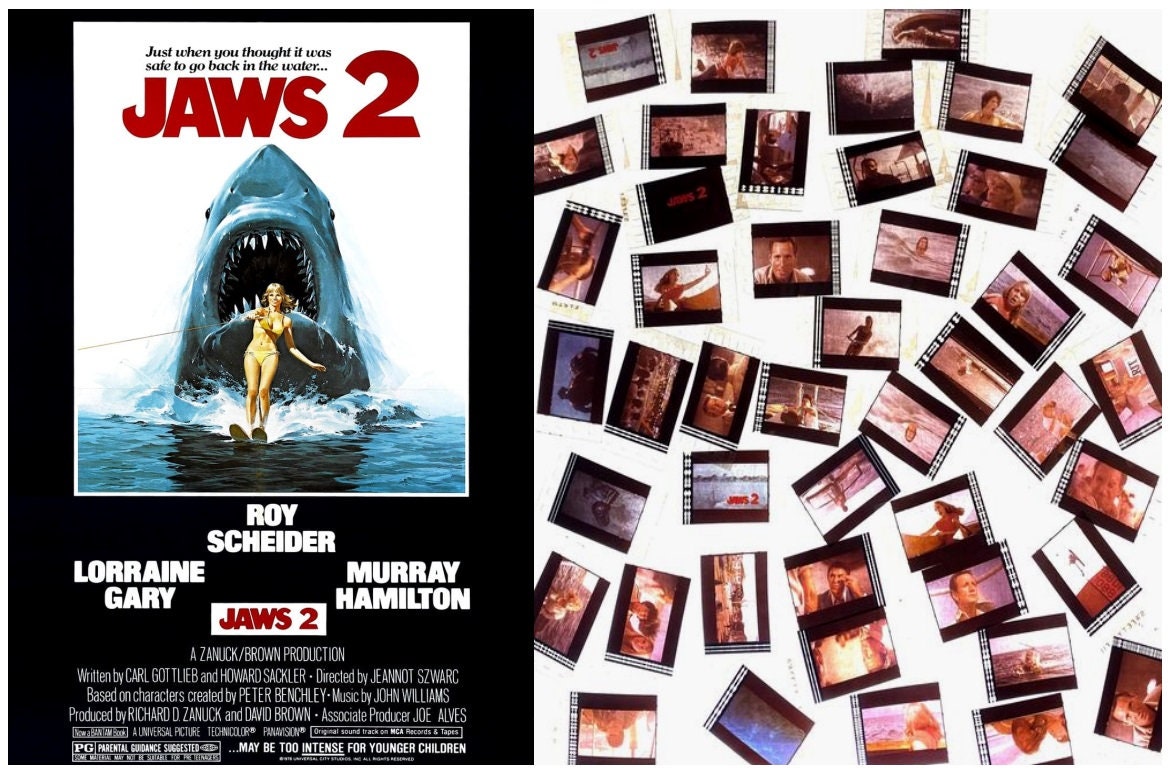 25x Genuine 35mm Clips Jaws 2 1978 35mm Film Cell Movie Etsy