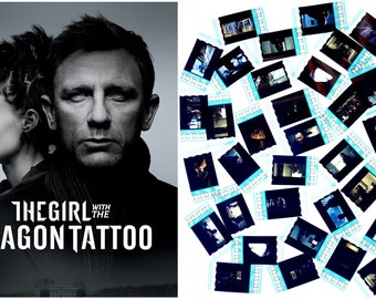 15x Genuine 35mm Clips - The Girl with the Dragon Tattoo (2011) 35mm Film Cell Movie Filmcell Pack