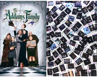 Paquete grande de 20 clips originales de 35 mm - La familia Addams (1991) Paquete de celdas de película de 35 mm