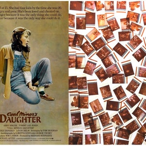 Larger Pack of 20x Genuine 35mm Clips - Coal Miner&#39;s Daughter (1980) 35mm Film Cell Movie Filmcell Pack