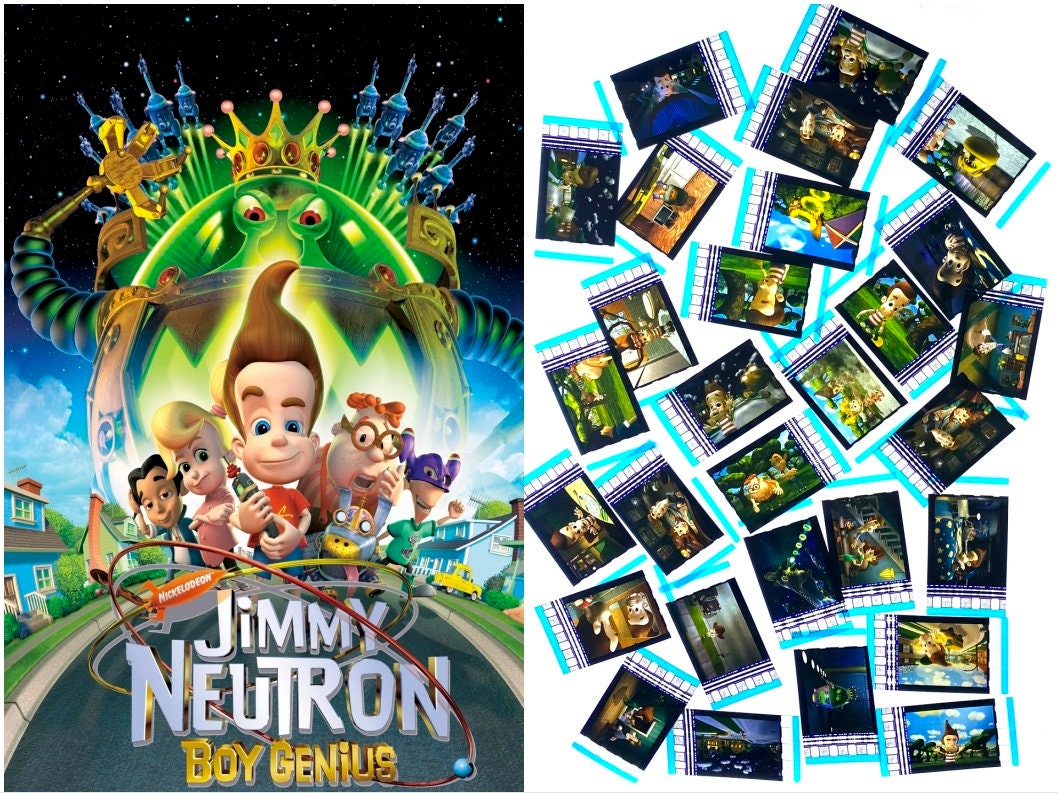 Larger Pack of 20x Genuine 35mm Clips - Jimmy Neutron Boy Genius