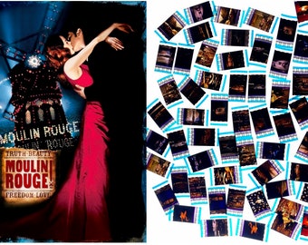 Großpackung mit 20x Original 35mm Ohrclips - Moulin Rouge! (2001) 35 mm Film CellMovie Filmcell Pack